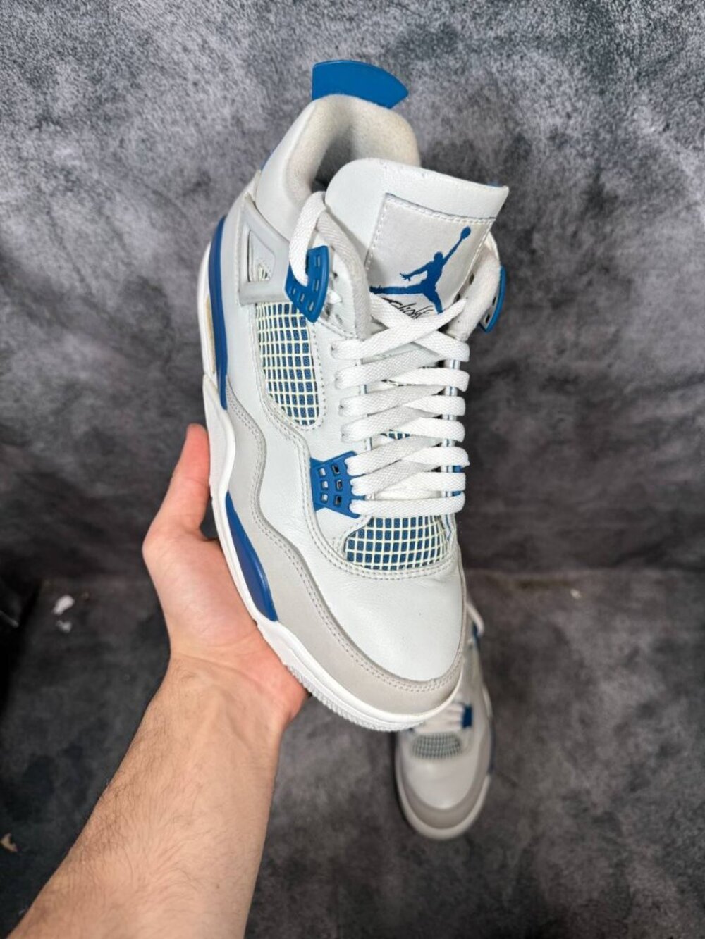 Size 8.5 | Jordan 4 Military Blue No Box | Pre-Owned
